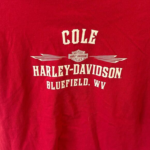 Cole Harley- Davidson Bluefield WV Men’s Size L Sleeveless T-Shirt. - Picture 3 of 11